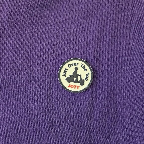 Just Over The Top XL Mens Pique Purple Short Sleeve Golf Breathable Polo JOTT - Picture 10 of 11